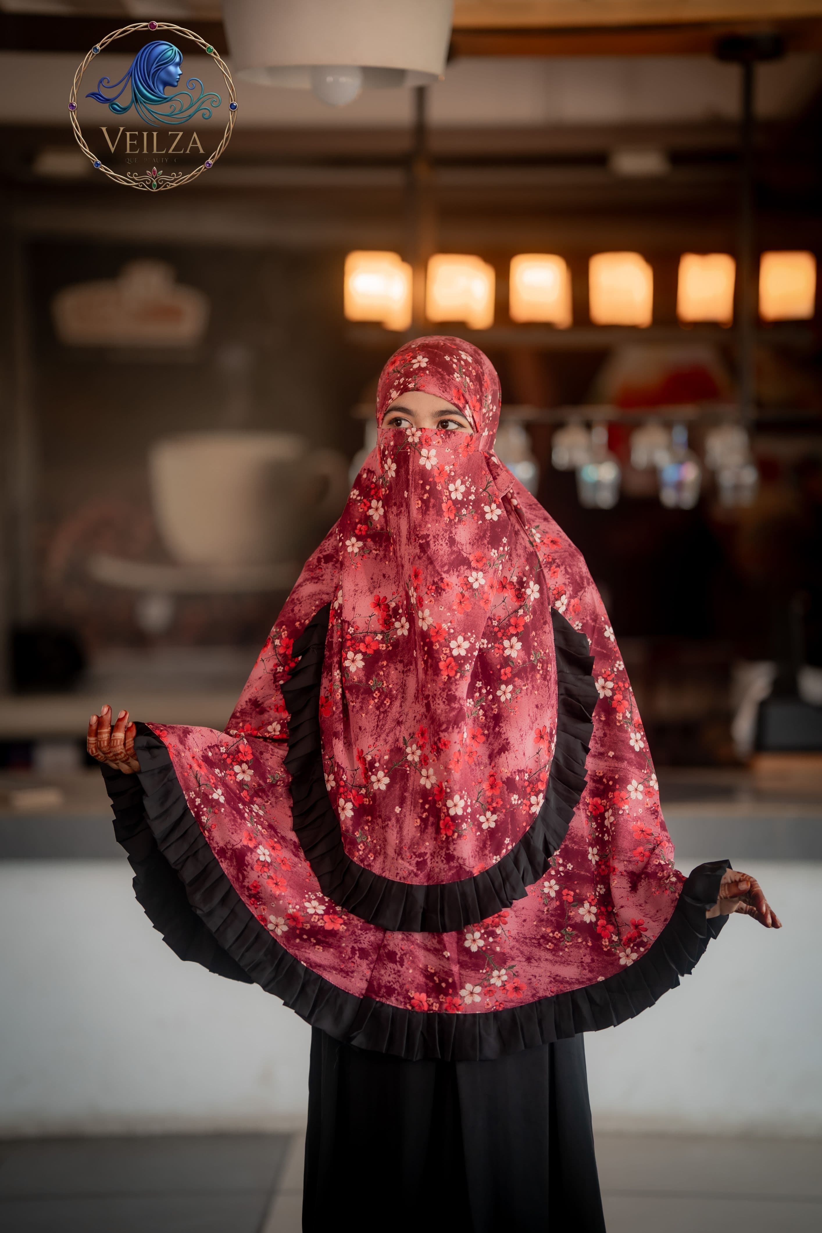 CHERRY BLOOM HIJAB 4